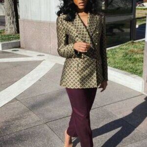 Zara Jaquard Blazer